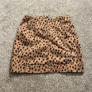 Jolt leopard mini skirt